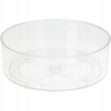 shumee Vrtljivi organizator za hladilnik, prozoren, okrogel, plastičen, 23 cm, 1 kos.