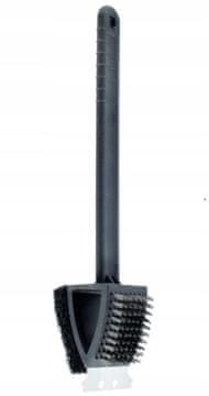 shumee Krtača za čiščenje žara 37 cm iz nerjavečega jekla, goba in strgalo