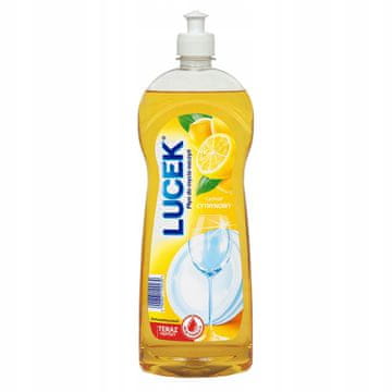 shumee LUCEK Tekočina za pomivanje posode z vonjem limone, učinkovita za razmaščevanje 1 l