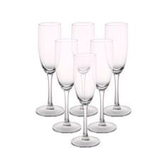 Altom Prozorni kozarci za šampanjec, komplet 6 kosov, 180 ml, diamantni