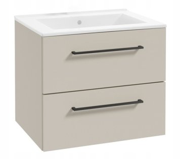 shumee Kopalniška omarica z umivalnikom, viseča, kašmir, 60x50cm, Pinia