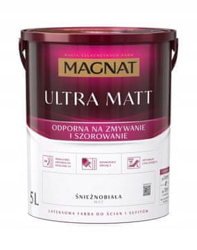 shumee Magnat Ultra Matt antirefleksna lateks barva bela mat 5 l