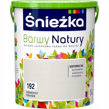shumee Śnieżka Colors of Nature lateks notranja barva Silver Morning 5L