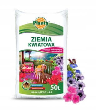 Planta Planta zemlja za balkonske in vrtne rože pH 5,5-6,5 50L