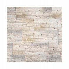 shumee Fasadne ploščice 38,5x13cm dekorativni mavčni kamen bež barve 0,45m2