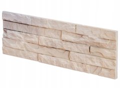 shumee Dekorativne mavčne stenske ploščice 38,5x13cm 0,4m2 Bež imitacija kamna