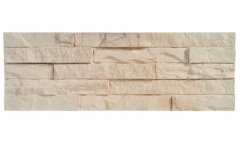 shumee Dekorativne mavčne stenske ploščice 38,5x13cm 0,4m2 Bež imitacija kamna