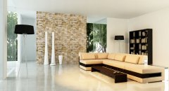 shumee Dekorativne mavčne stenske ploščice 20-34x9,3cm 0,51m2 Bež imitacija kamna