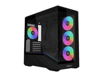 Lian Li Vector V100 MINI računalniško ohišje, Micro-ATX, kaljeno steklo, črno (G99.V100RMIX.00)