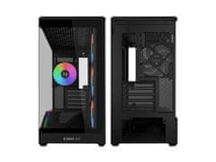 Lian Li Vector V100 MINI računalniško ohišje, Micro-ATX, kaljeno steklo, črno (G99.V100RMIX.00)