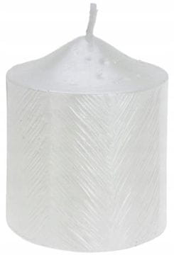 shumee Dekorativna sveča, sijoča kovinska z vzorcem, 5x6 cm