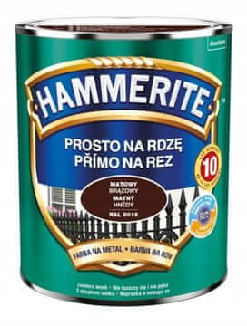 shumee Hammerite barva proti rji 0,7 l mat rjava, protikorozijska in zaščitna za kovino