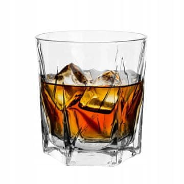 shumee Kozarec za viski, eleganten, prozoren, reliefni, 330 ml, 1 kos. Henry