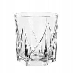 Altom Kozarec za viski, eleganten, prozoren, reliefni, 330 ml, 1 kos. Henry