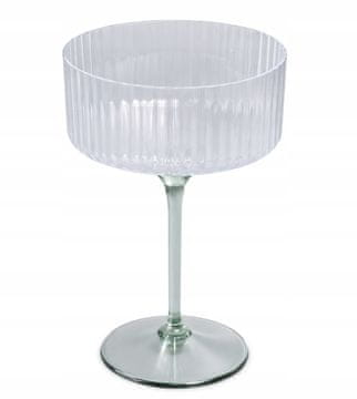 shumee Kozarec, steklo s pecljem, prozoren plastični lonček, 300 ml, 1 kos.
