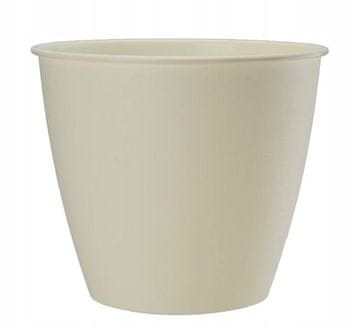 Galicja Plastični cvetlični lonček bež Galicia 15 cm x 15 x 13,9 cm 1 kos.