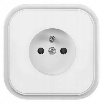 shumee Stenska vtičnica 230 V IP20 bela z ozemljitvijo, enojna vtičnica, 1 kos.