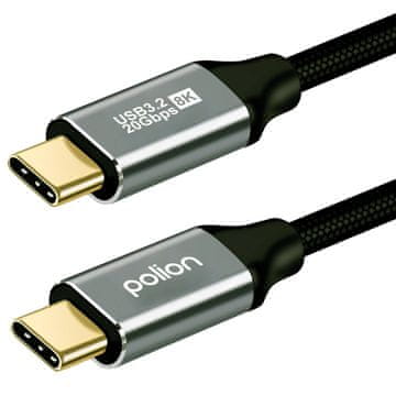 shumee Kabel USB-C/C | 3.2 Gen 2 | 20 Gbps | 8K | PD 100 W | 1 m