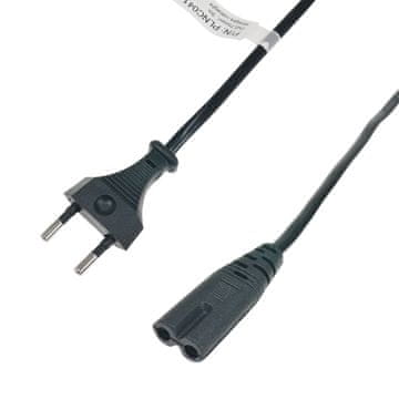 shumee Napajalni kabel 230 V | C7 | raven | 3 m