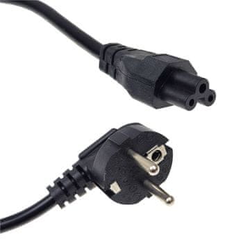 shumee 230V napajalni kabel z vzorcem deteljice | C5 | kotni | 0,3 m