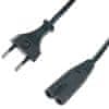 shumee Napajalni kabel 230 V | C7 | raven | 1,8 m