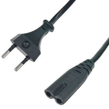 shumee Napajalni kabel 230 V | C7 | raven | 1,8 m