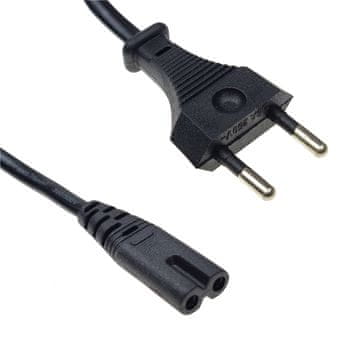 shumee Napajalni kabel 230 V | C7 | raven | 0,3 m