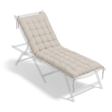 Northix Prešita blazina za vrtno klop z vezmi, debelo oblazinjenje za udobje in stabilnost