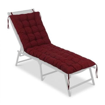 Northix Prešita blazina za vrtno klop z vezmi, debelo oblazinjenje za udobje in stabilnost