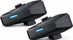 Farrot Motoristični interkom MESH, Bluetooth 5.4, komunikacijski sistem za 2 osebi, skupina 8 oseb, ANC, hitrost do 160 km/h, doseg do 8000 m, za čelado, aplikacija