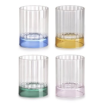 IVV Set kozarec za vodo, sok Quattro Note 330ml / 4 kos / borosilikatno steklo