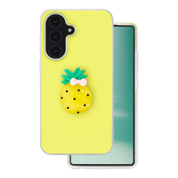 Onasi Tutti Frutti 2v1 silikonski ovitek za Samsung Galaxy A36 - rumen