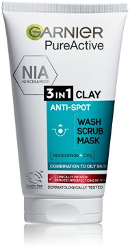 Garnier Gel za čiščenje, piling in maska proti nepravilnostim 3v1 Pure 150 ml