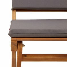 Vidaxl Zunanje bistro stolice 2 szt. Temno siva 38 x 46 x 85 cm
