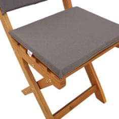 Vidaxl Zunanje bistro stolice 2 szt. Temno siva 38 x 46 x 85 cm