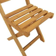 Vidaxl Zunanje bistro stolice z blazino 8 szt. Naravna 40 x 42 x 85 cm