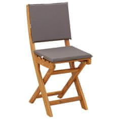 Vidaxl Zunanje bistro stolice 2 szt. Temno siva 38 x 46 x 85 cm