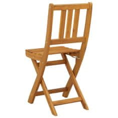 Vidaxl Zunanje bistro stolice z blazino 8 szt. Naravna 40 x 42 x 85 cm