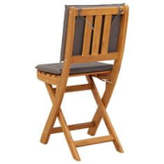 Vidaxl Zunanje bistro stolice 2 szt. Temno siva 38 x 46 x 85 cm