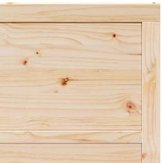 Vidaxl Drsna vrata Naravna 80 x 208 cm Trdna borovina