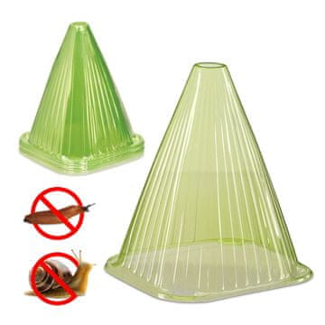 Northix PVC vrtni zaščitni zvonovi za sadike proti škodljivcem set