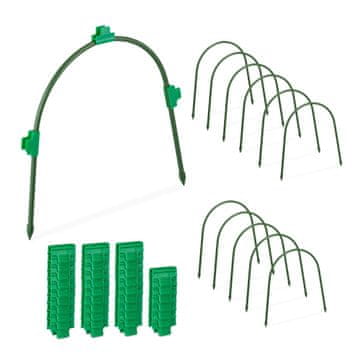 Northix Komplet 12 tunelskih lokov z rastlinskimi sponkami za zaščito rastlin