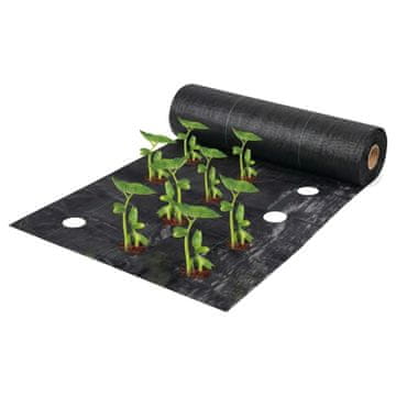 FRILLA® Vrtna podloga proti plevelu, 0,95 x 10 m, perforirana folija za optimalno rast rastlin | VEGUARD