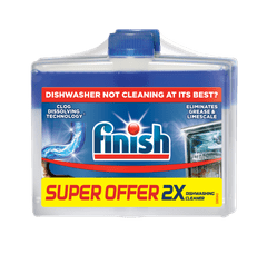 Finish Lemon tekočina za čiščenje pomivalnega stroja, 2x250ml