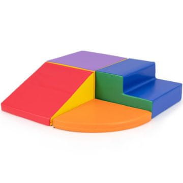 Northix Komplet penastih igralnih kock 4-delni, EPE pena, PU usnje, plezanje in drsenje