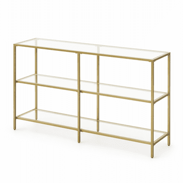 Songmics Konzolna miza 130x30x733 cm zlata