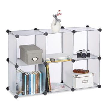 Northix Modularni sistem polic 6 predelkov brezvijačna sestava 40x31,5 cm