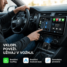 Brezžični vmesnik CarPlay in Android Auto | CUBELINK