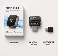 Brezžični vmesnik CarPlay in Android Auto | CUBELINK