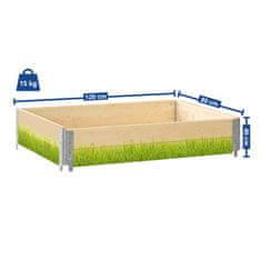 Aga Dvignjena greda 120x80x40 cm Trava